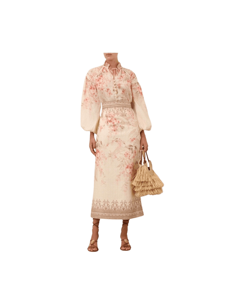 Zimmermann Illuminate Pencil Midi Skirt Glam Steals