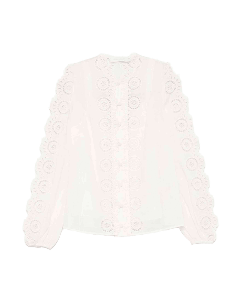 Zimmermann Shirt Ivory Glam Steals
