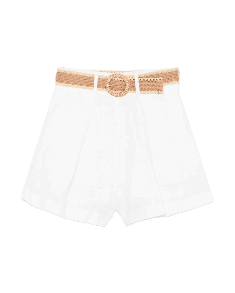 Zimmermann Shorts Ivory Glam Steals