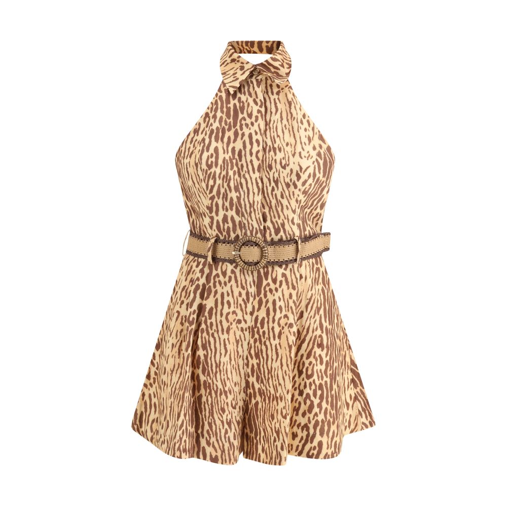 Zimmermann Leopard Short Dress Glam Steals
