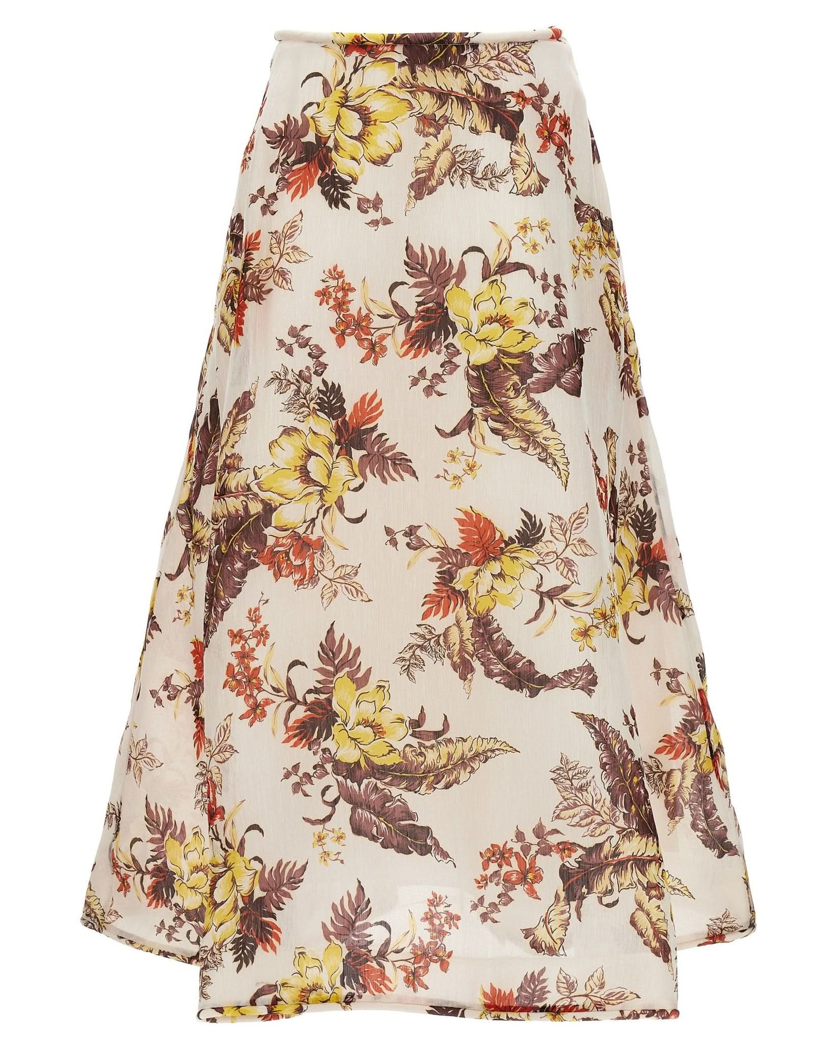 Zimmermann Matchmaker Floral Flare Skirt Glam Steals