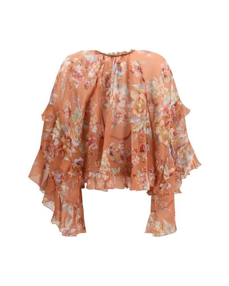 Zimmermann Multicolor Cotton Blouse Glam Steals