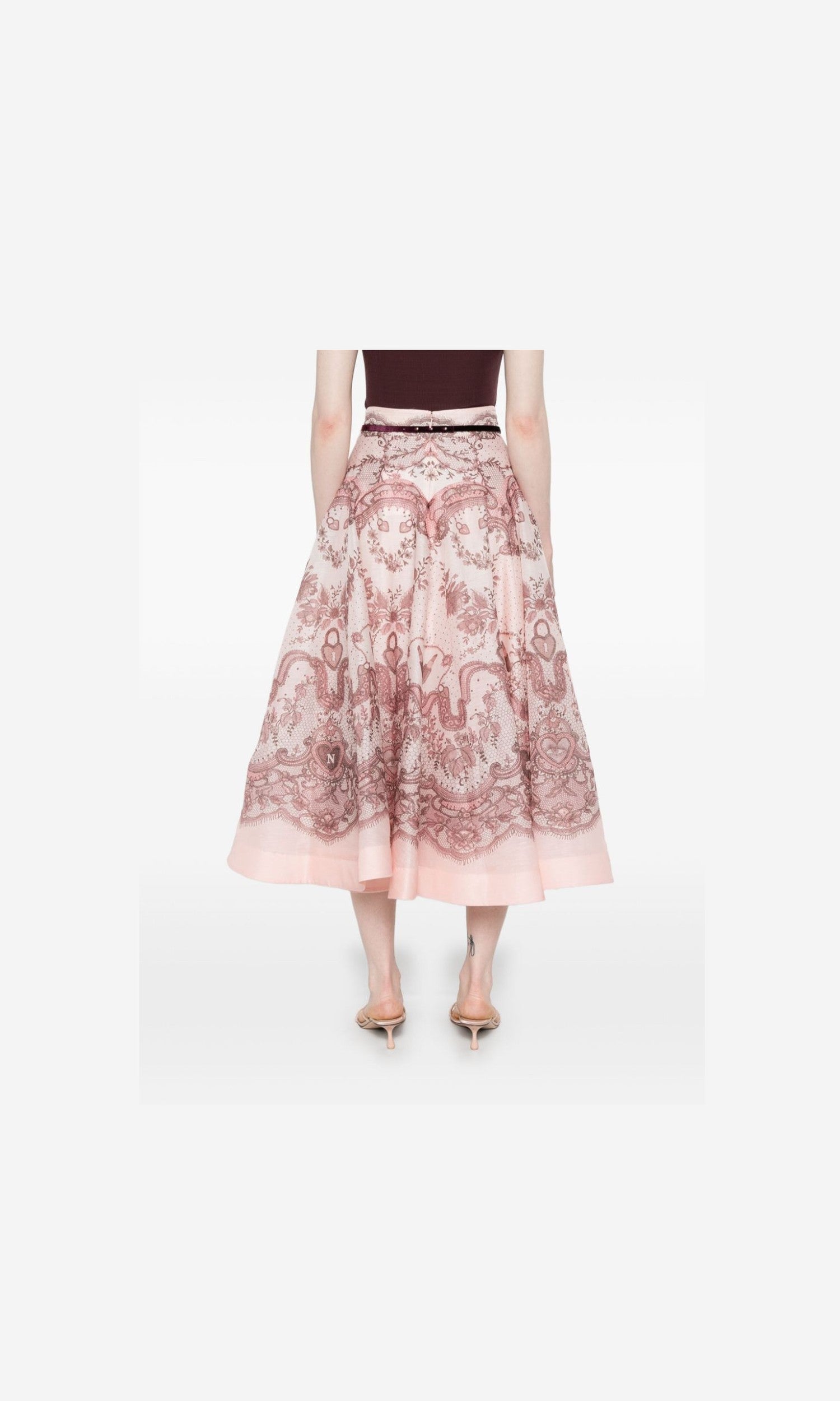 Zimmermann Pink Skirt Glam Steals