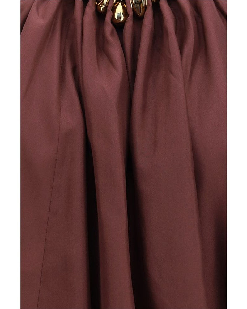 Zimmermann Silk Bordeaux Sleeveles T-shirt Glam Steals