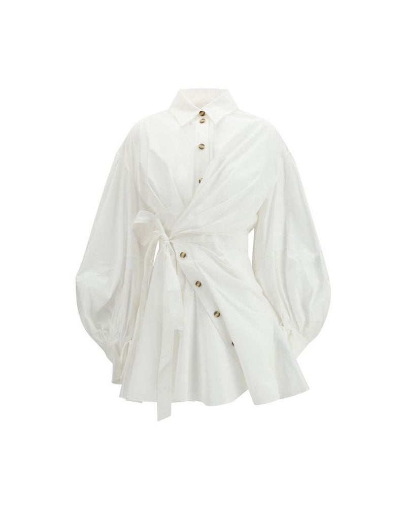 Zimmermann White Cotton Casual Dress Glam Steals
