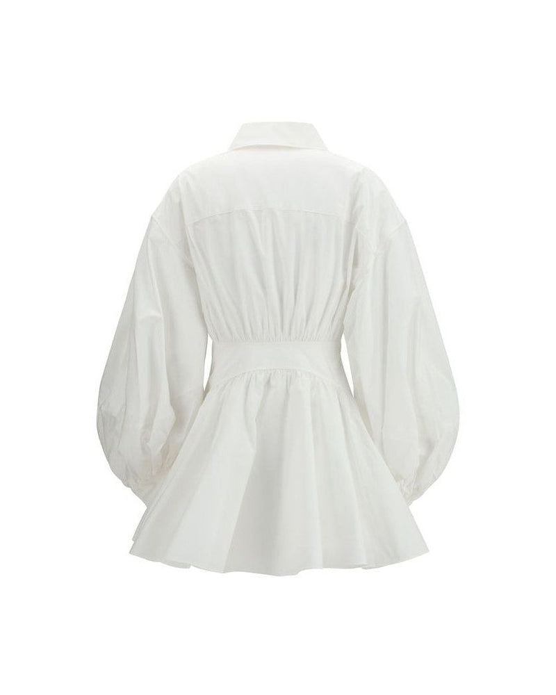Zimmermann White Cotton Casual Dress Glam Steals