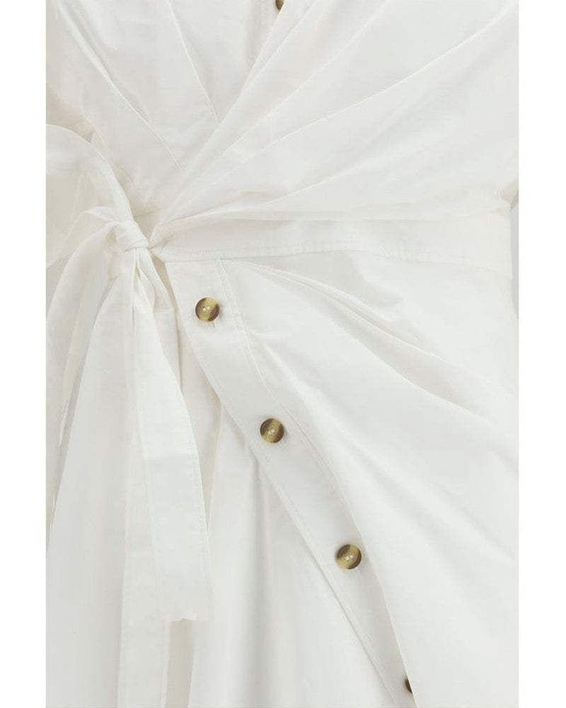 Zimmermann White Cotton Casual Dress Glam Steals