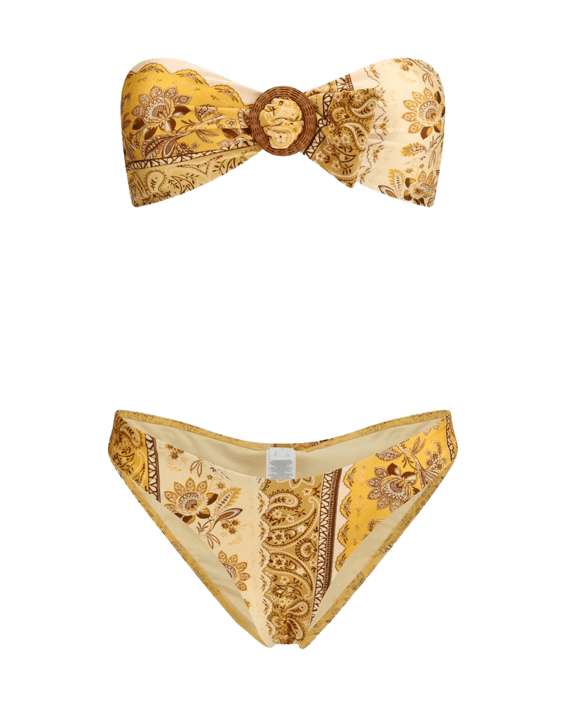 Zimmermann Yellow Lycra Bikini