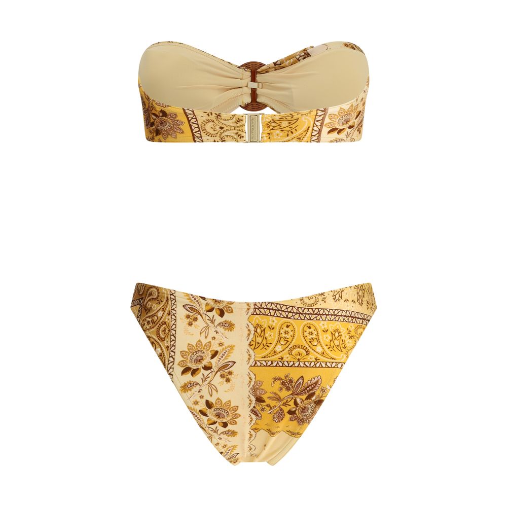 Zimmermann Yellow Lycra Bikini Glam Steals