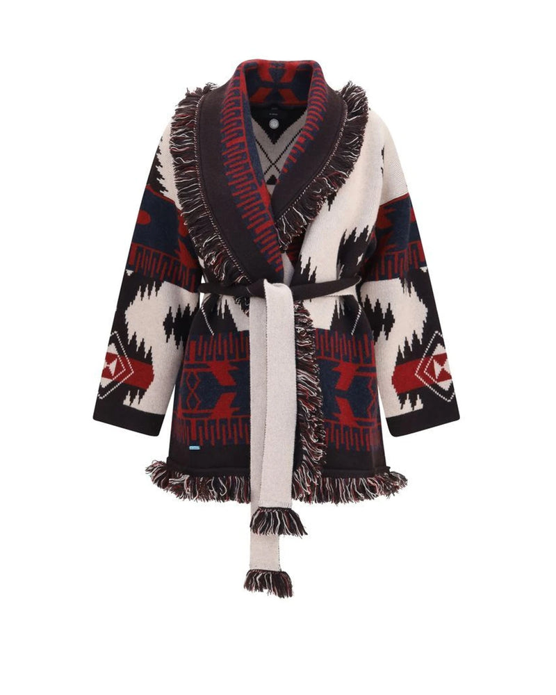 Alanui Cardigan in multicolor, Kashmir