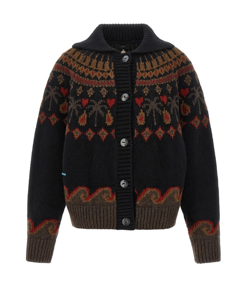 Alanui Cardigan in multicolor, Virgin Wool
