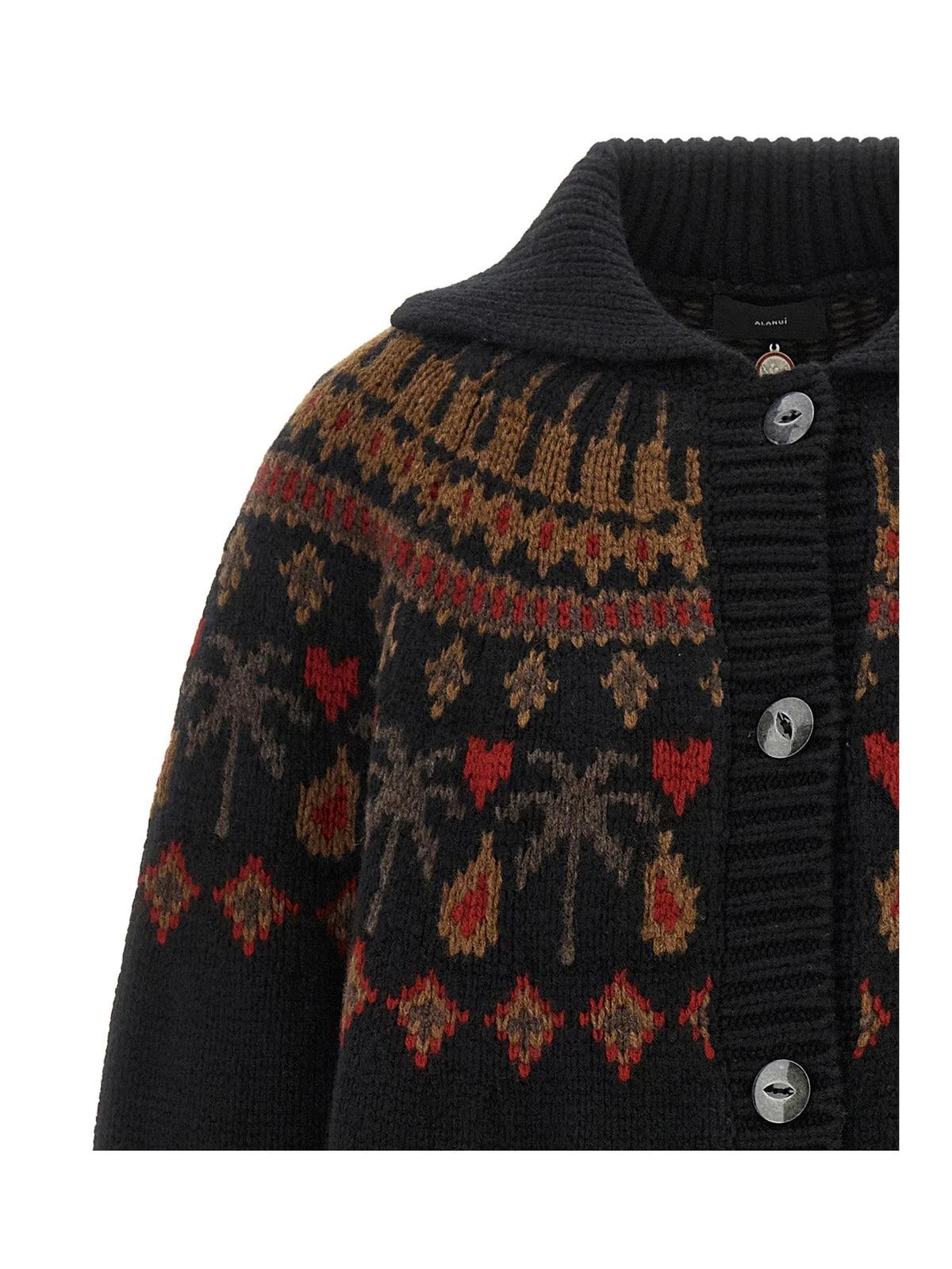 Alanui Cardigan in multicolor, Virgin Wool — view 3