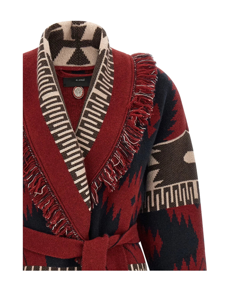 Alanui Cardigan in red, Cashmere — view 3