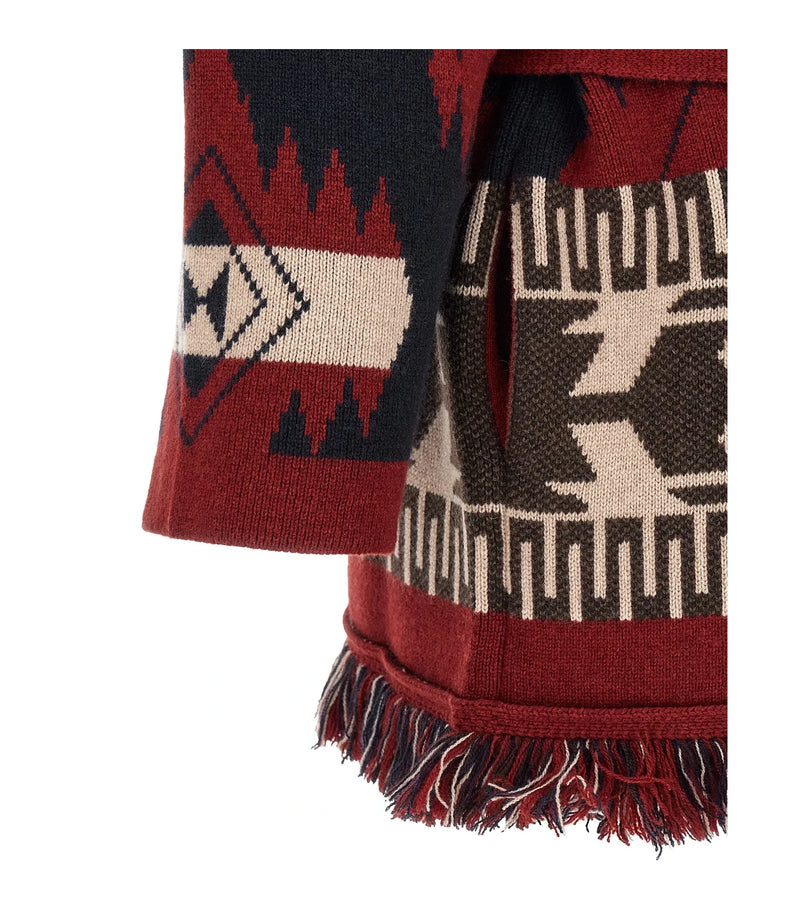 Alanui Cardigan in red, Cashmere — view 4
