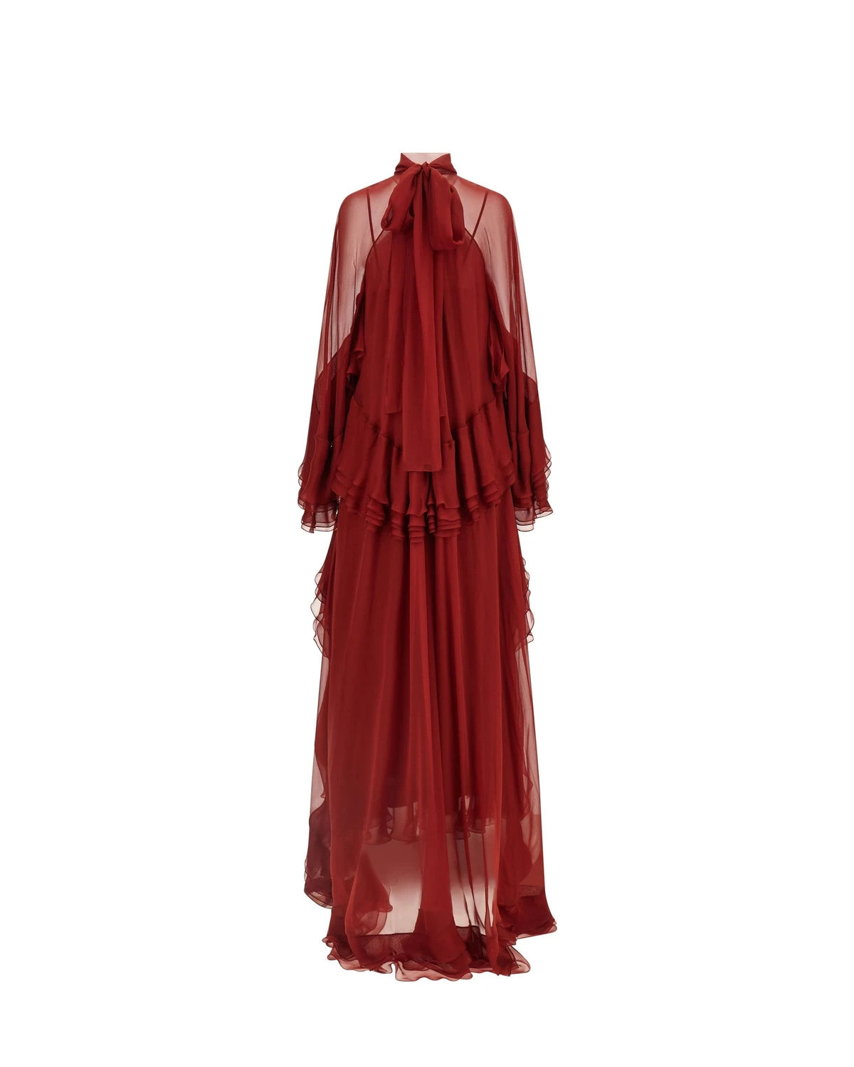 Alberta Ferretti Dresse in red, Silk — view 2