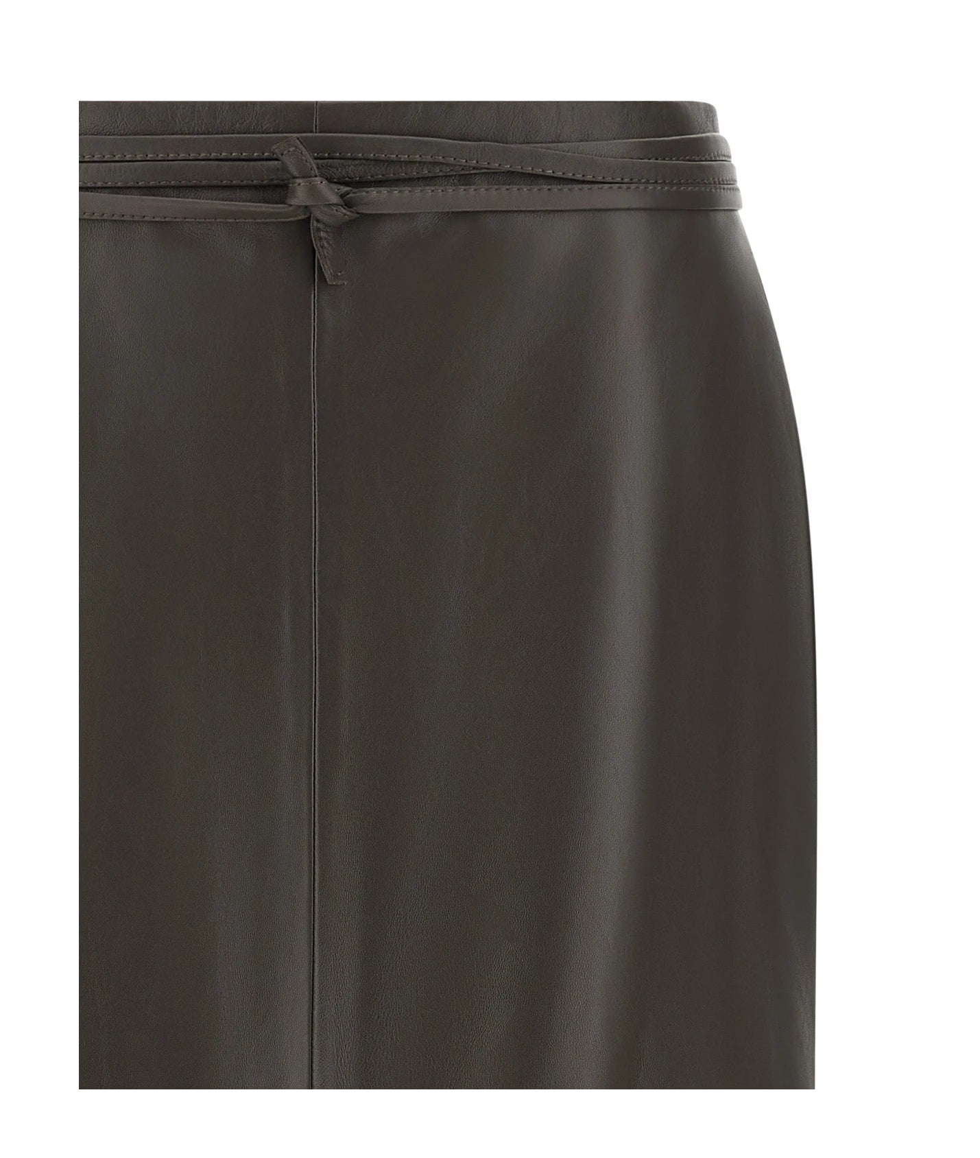 Alberta Ferretti Skirt in brown, Lamb Leather — view 3