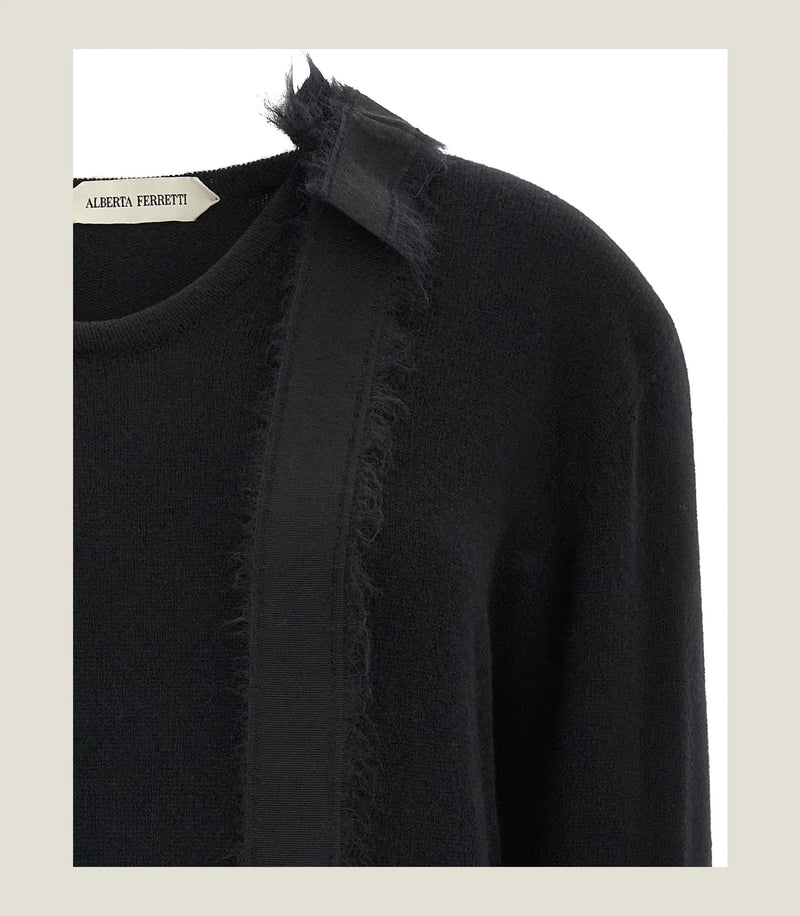 Alberta Ferretti Sweater in black, Cashmere — view 3