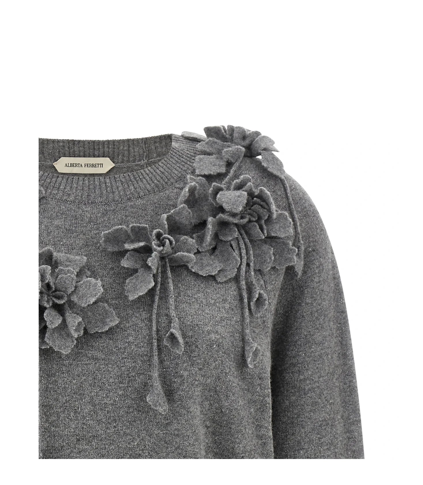 Alberta Ferretti Sweater in gray, Virgin Wool — view 3
