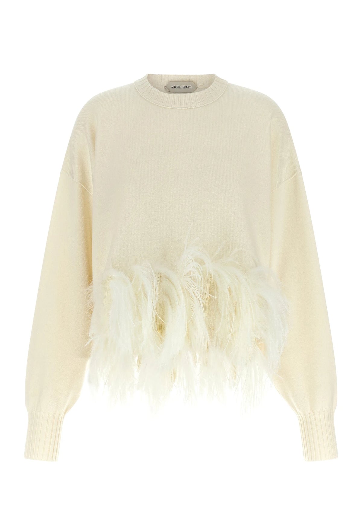 Alberta Ferretti Sweater in white, Virgin Wool