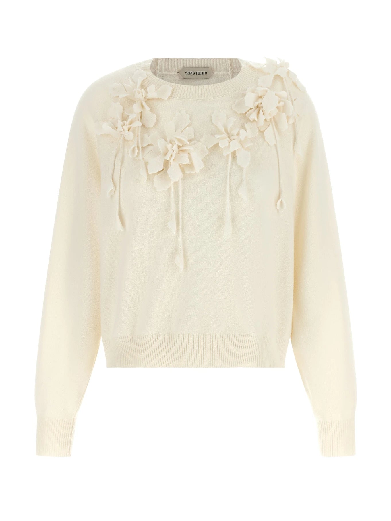 Alberta Ferretti Sweater in white, Virgin Wool