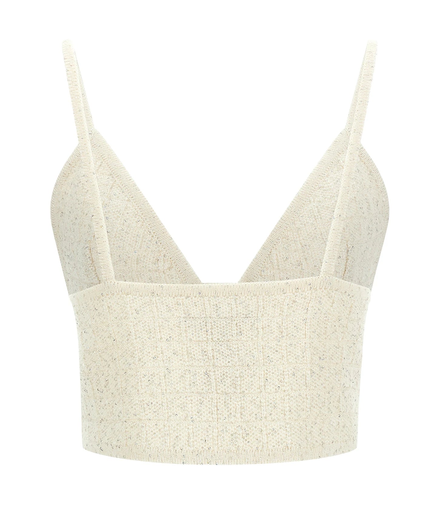 Alessandra Rich Corset Top in white, Polyester — view 2
