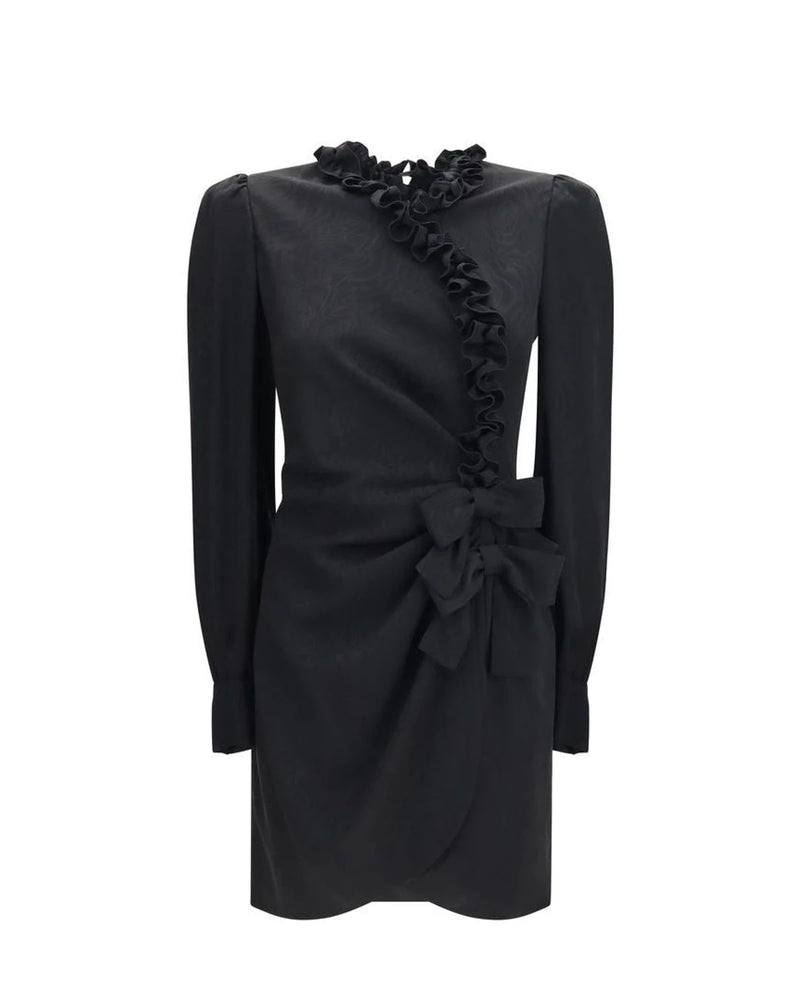 Alessandra Rich Dresse in black, Silk