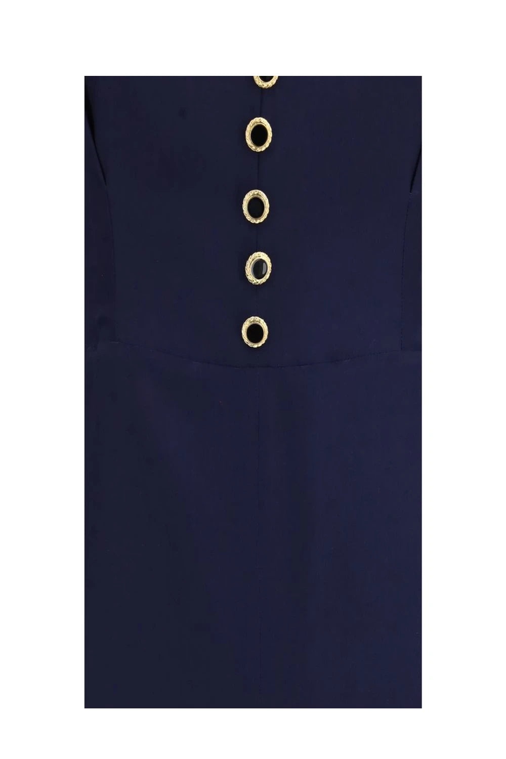 Alessandra Rich Dresse in navy, Silk — view 3