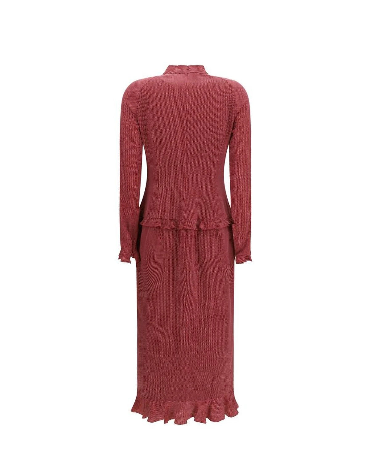 Alessandra Rich Dresse in red, Silk — view 2