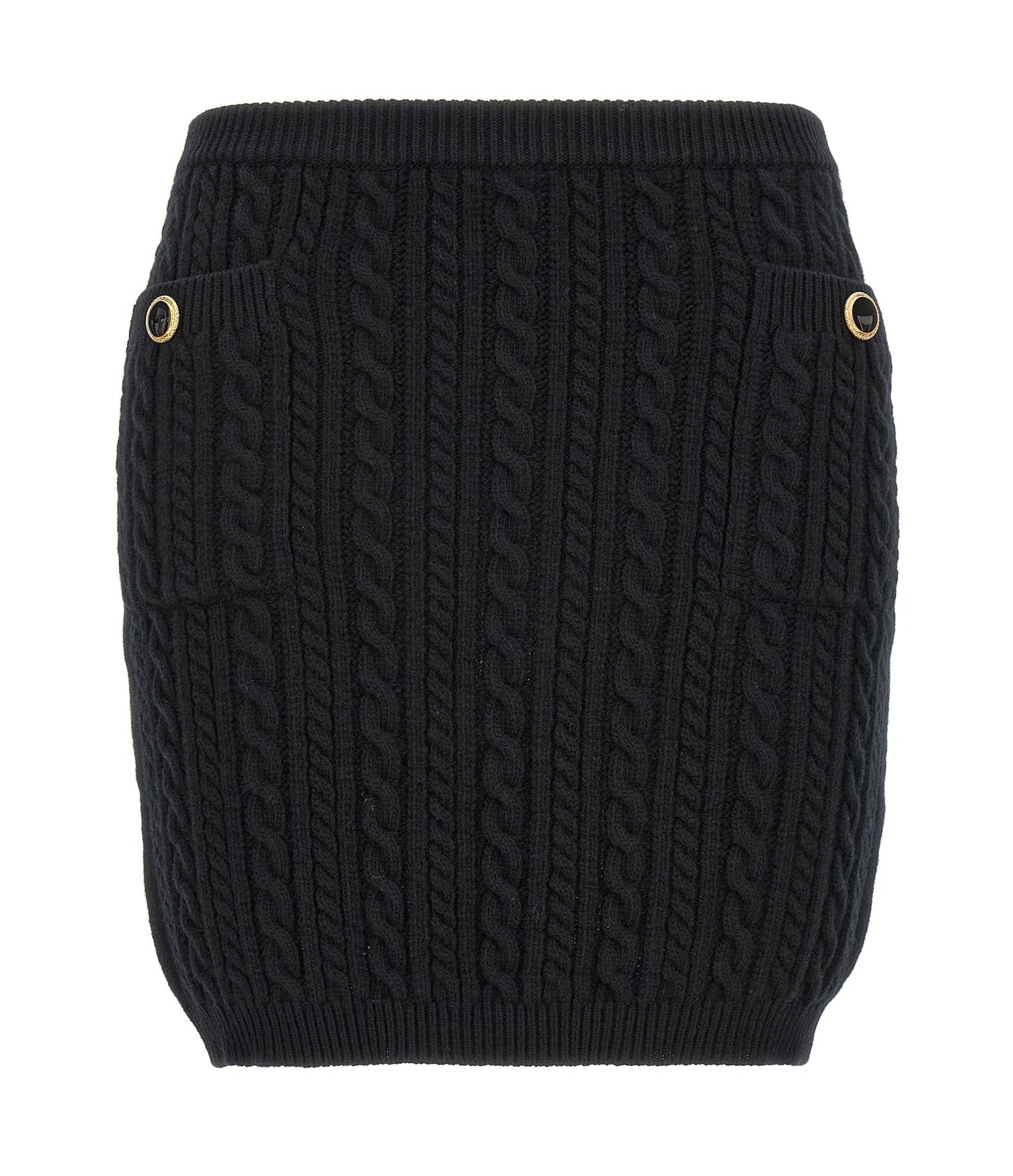 Alessandra Rich Skirt in black, Wool