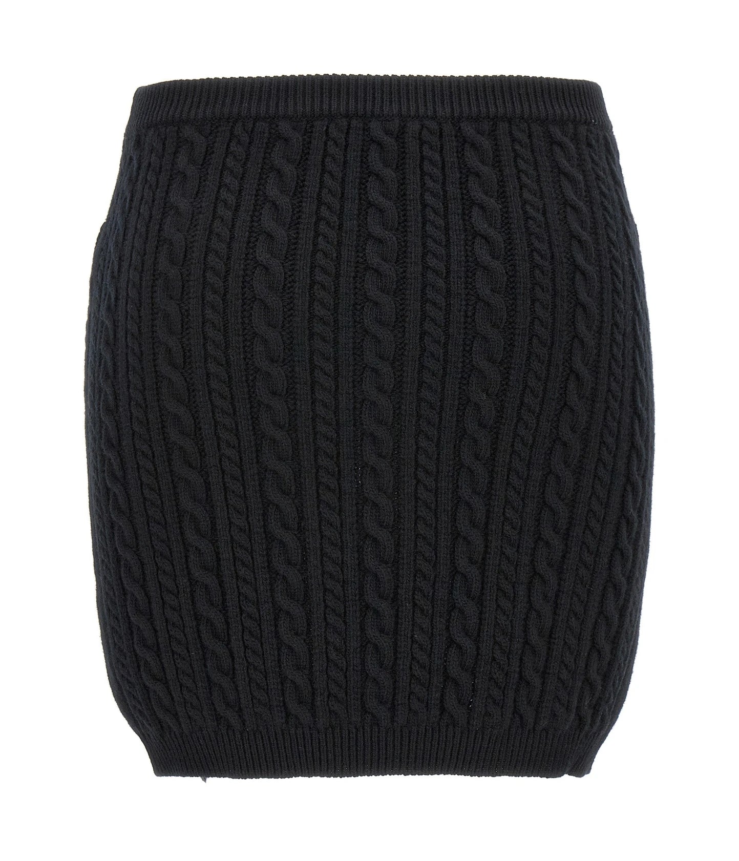 Alessandra Rich Skirt in black, Wool — view 2
