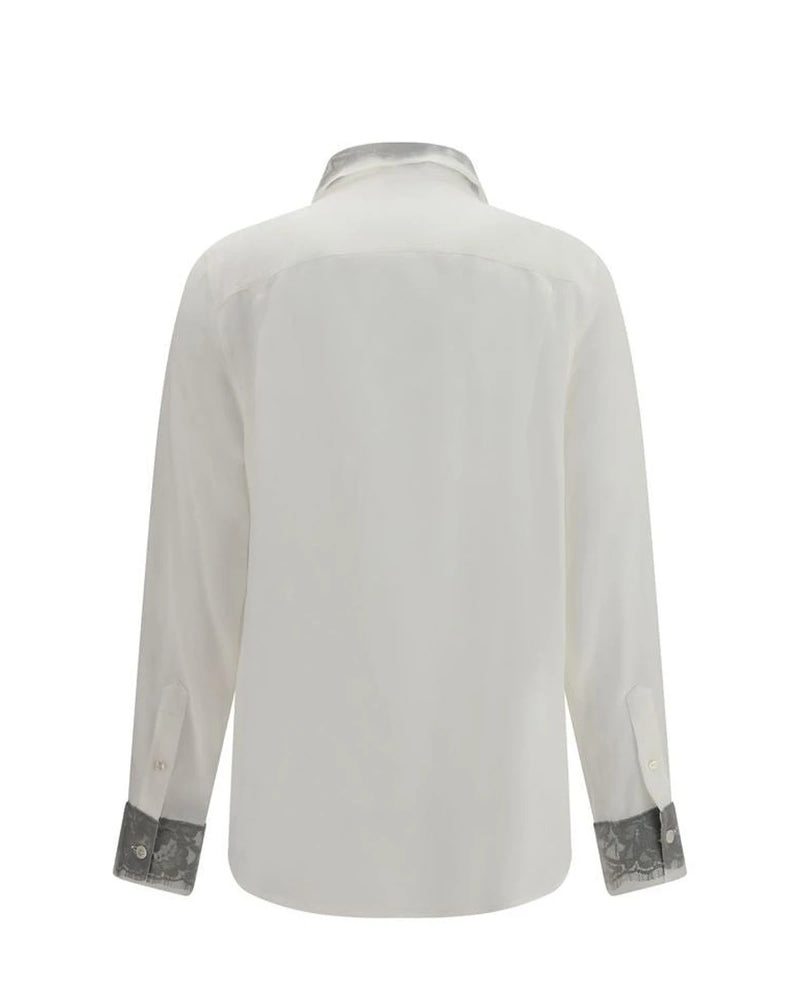 Alexander McQueen Dress Shirt in white, Silk — view 2