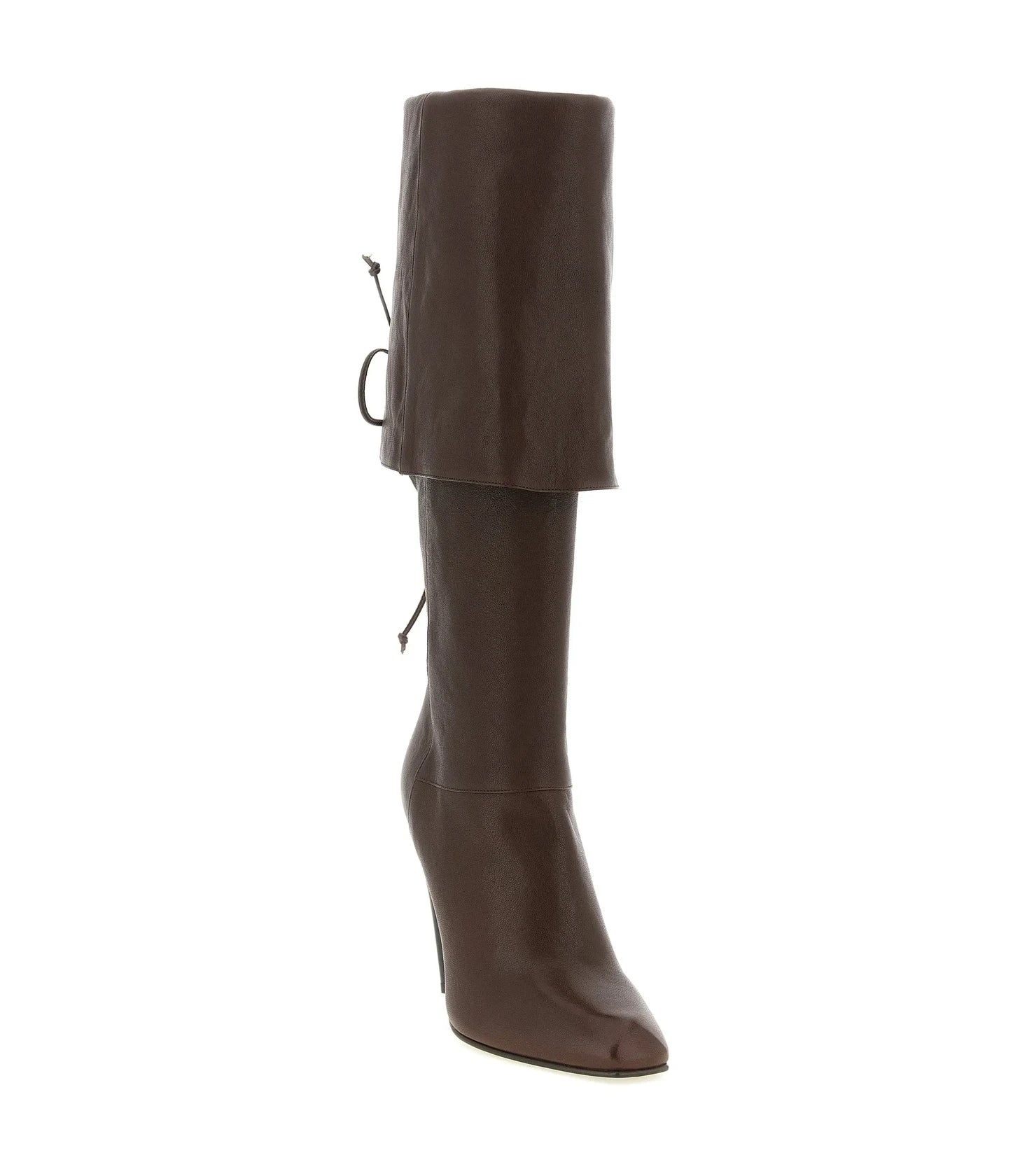 Alexander McQueen Brown Knee High Boots 