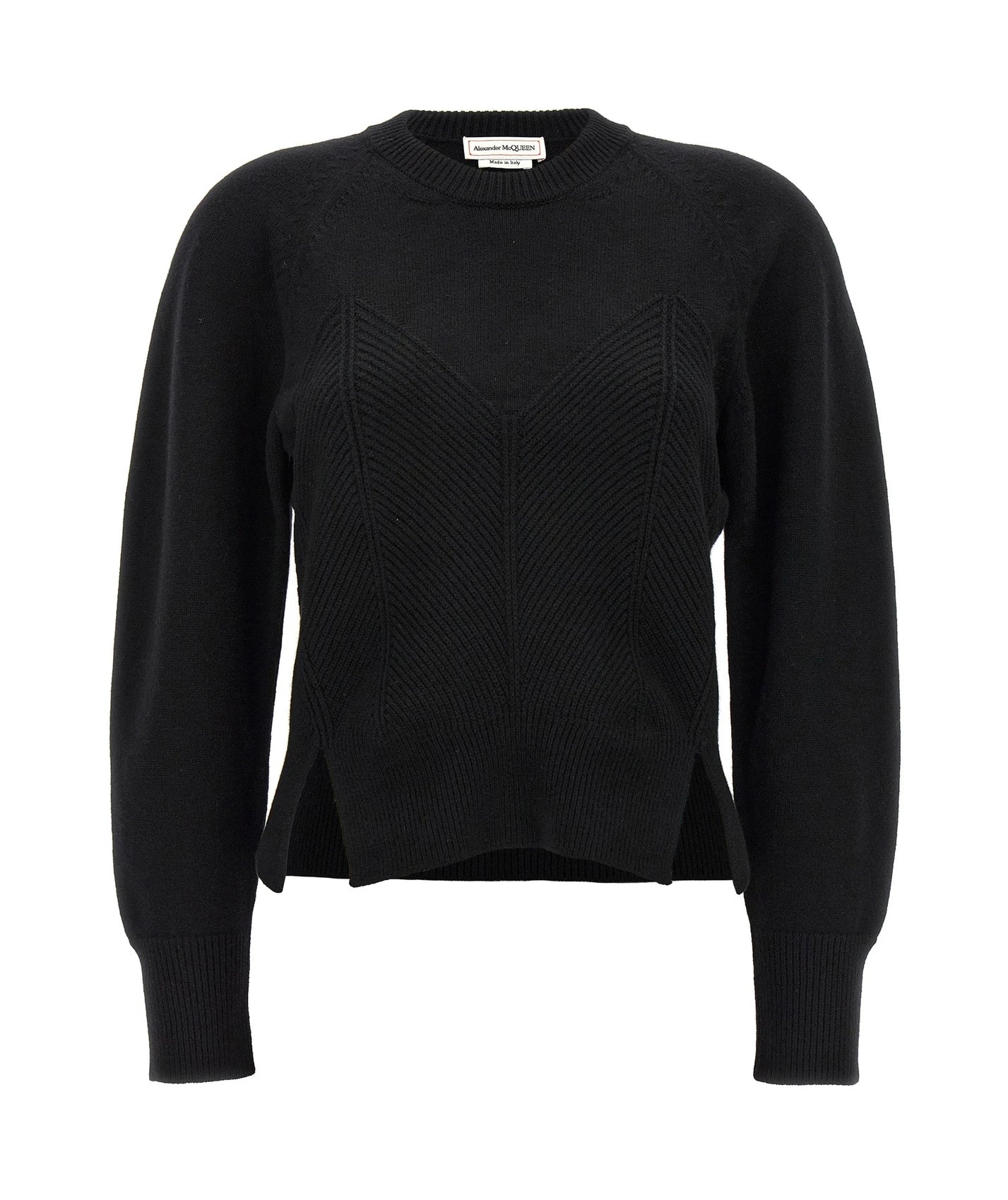 Alexander McQueen Sweater in black, Wool