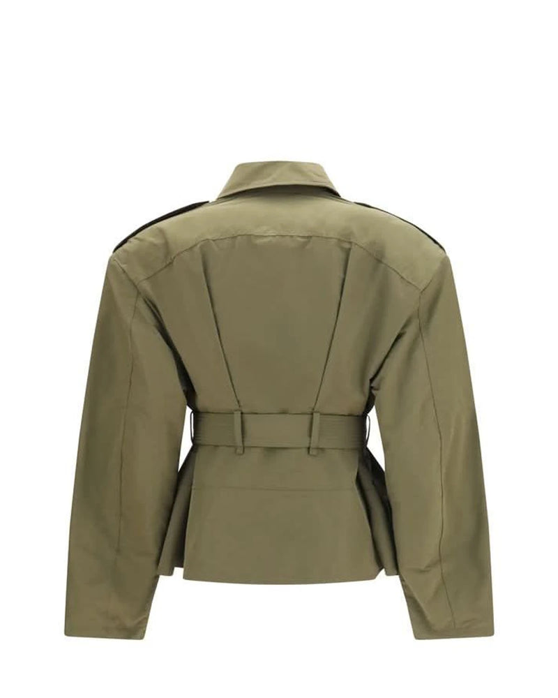 Alexander McQueen Trucker Jacket in green, Cotton — view 2