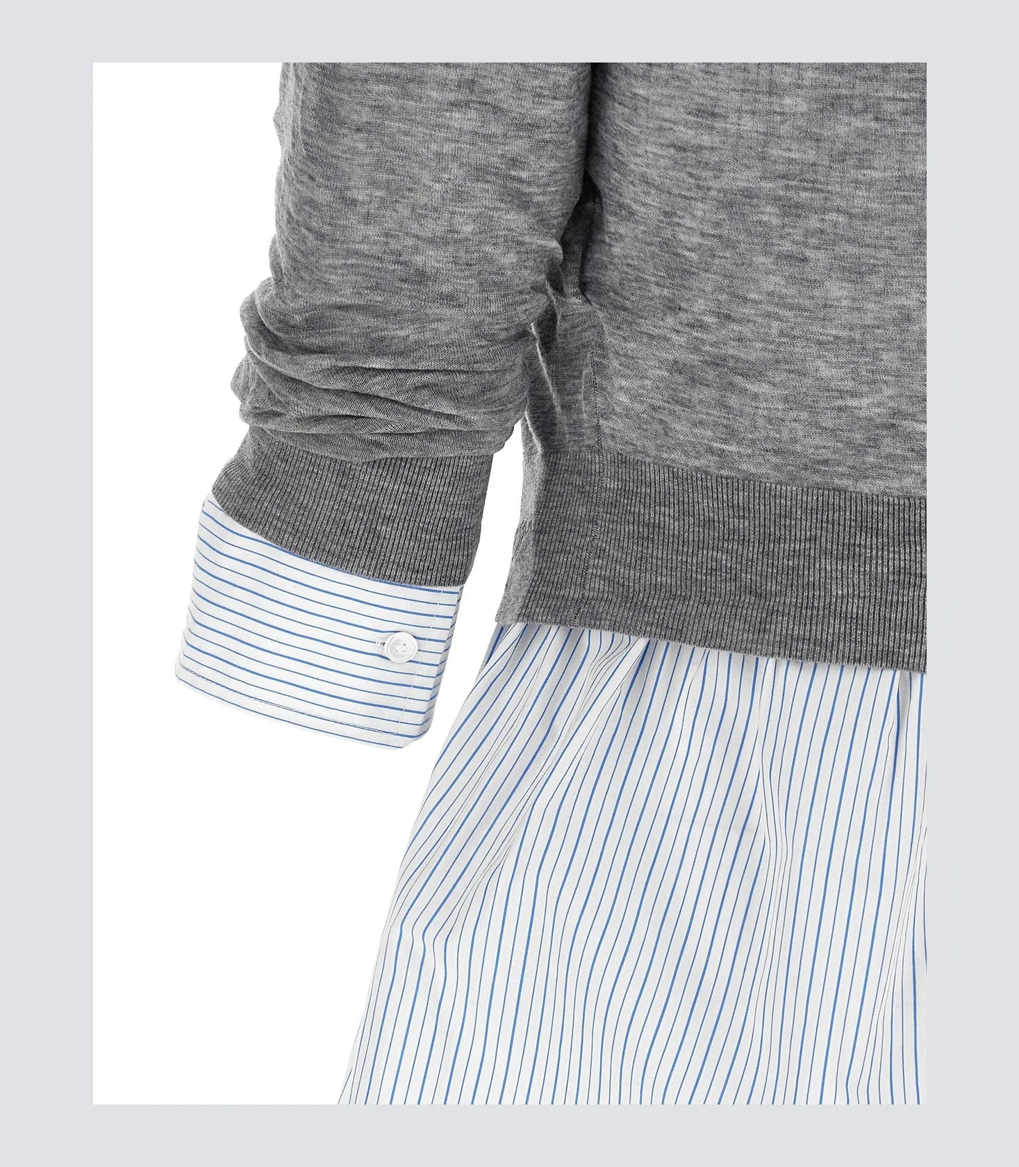 Alexander Wang Dress Shirt in gray, Wool — view 4