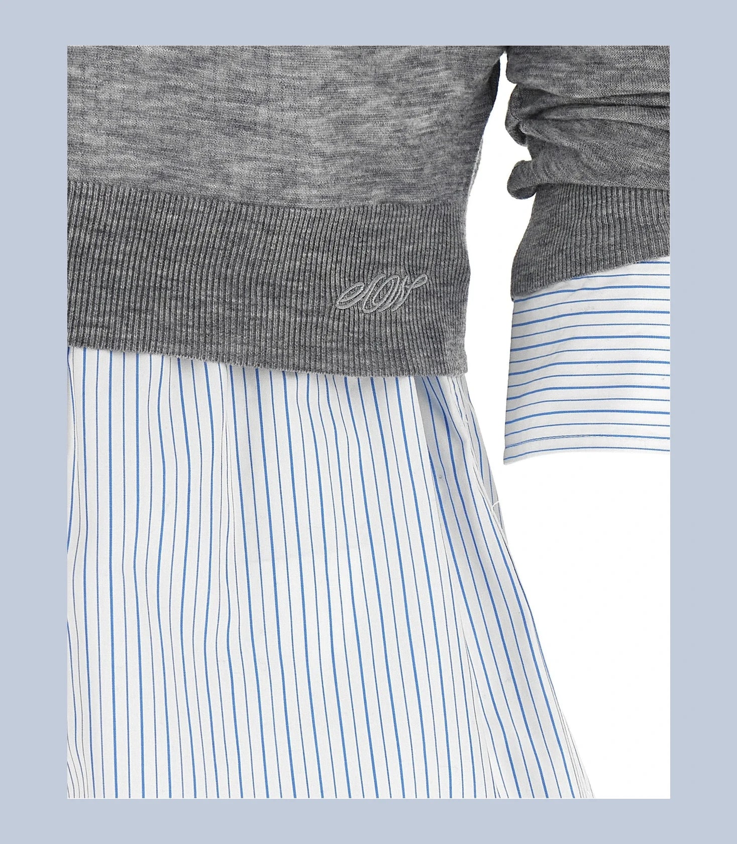 Alexander Wang Dress Shirt in gray, Wool — view 5
