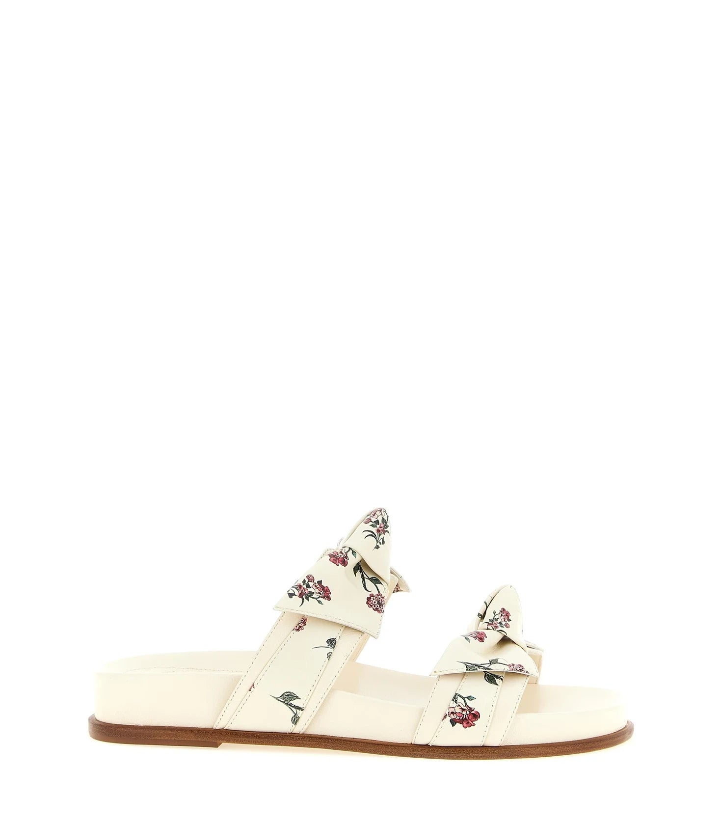Alexandre Birman Cowhide White Slides 