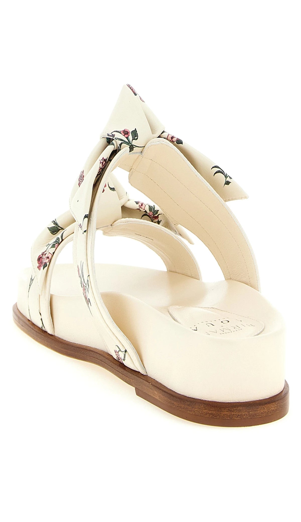 Alexandre Birman Cowhide White Slides 