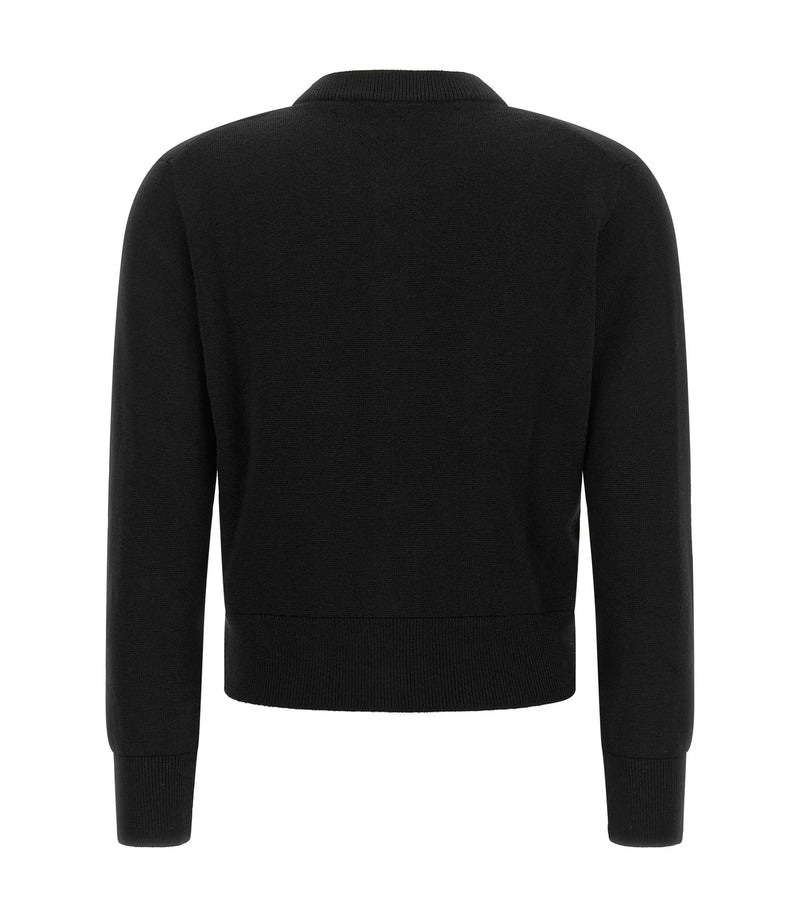 Ami Paris Cardigan in black, Wool — view 2