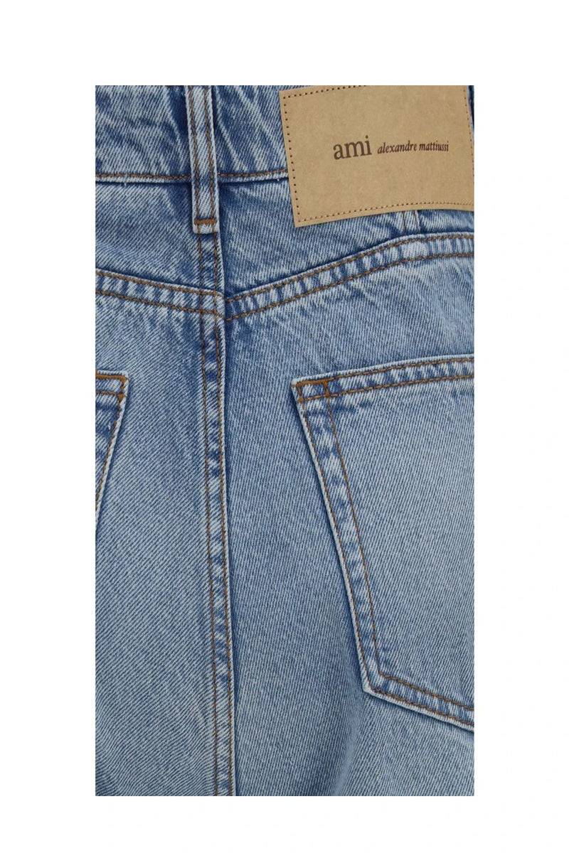 Ami Paris Jean in blue, Cotton — view 3