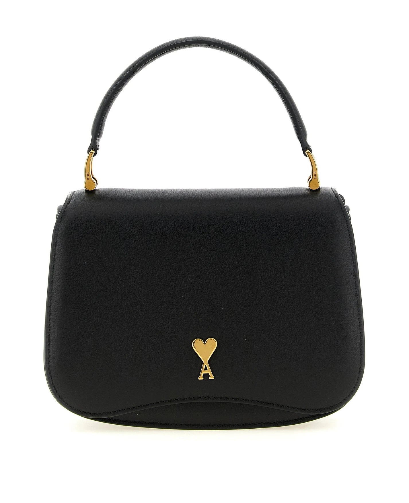 Ami Paris Shoulder Bag in black, Cow Leather