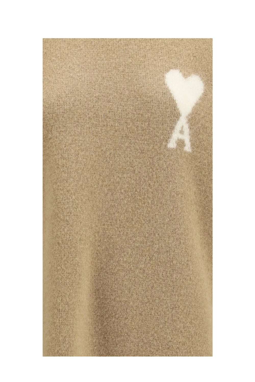 Ami Paris Sweater in beige, Alpaca Vicugna — view 3