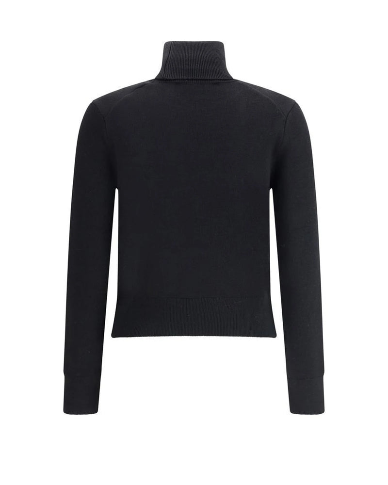 Ami Paris Sweater in black, Merino Wool — view 2
