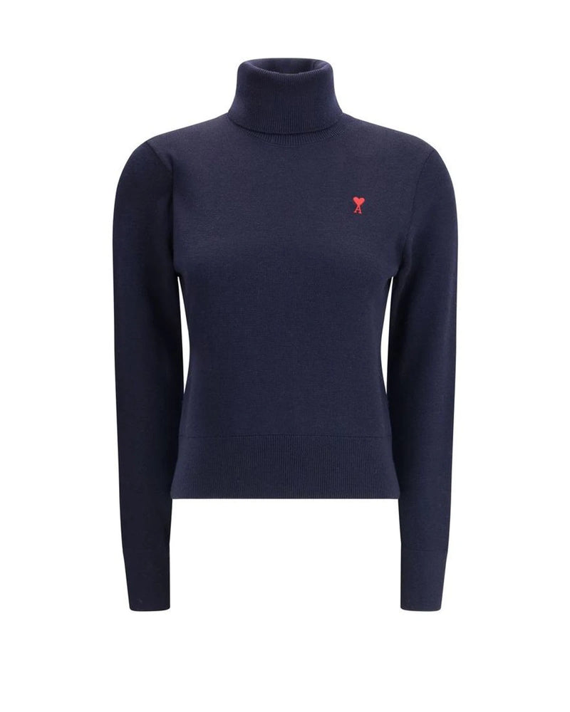 Ami Paris Sweater in blue, Merino Wool