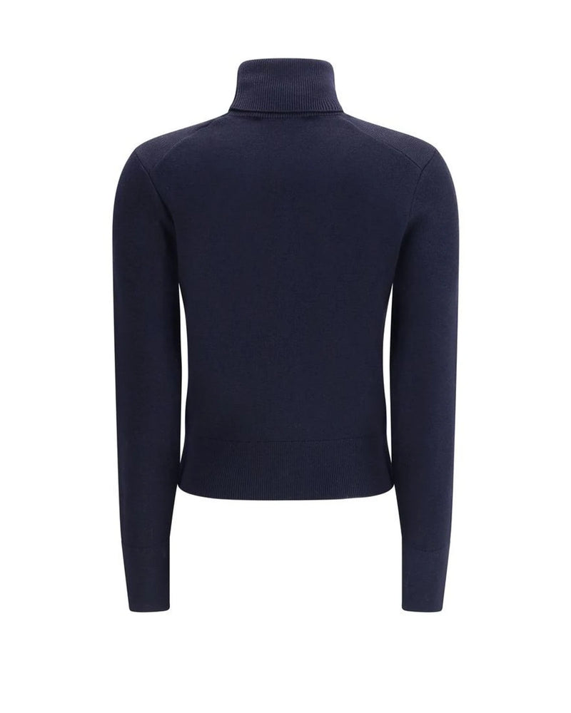Ami Paris Sweater in blue, Merino Wool — view 2