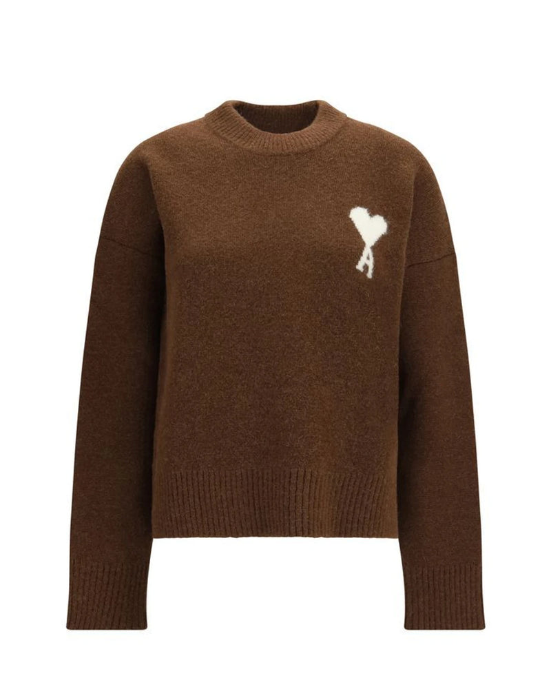 Ami Paris Sweater in brown, Alpaca Vicugna