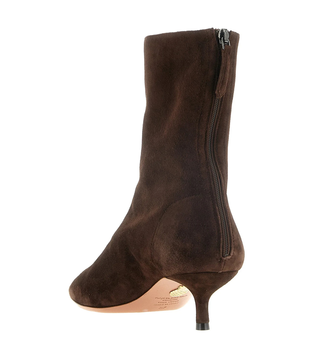 Aquazzura Ankle Boots in brown, Kid Leather — view 3