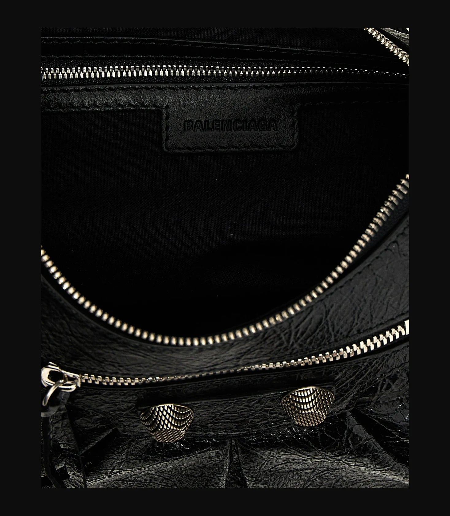 Balenciaga Hobo Bag in black, Lamb Leather — view 4