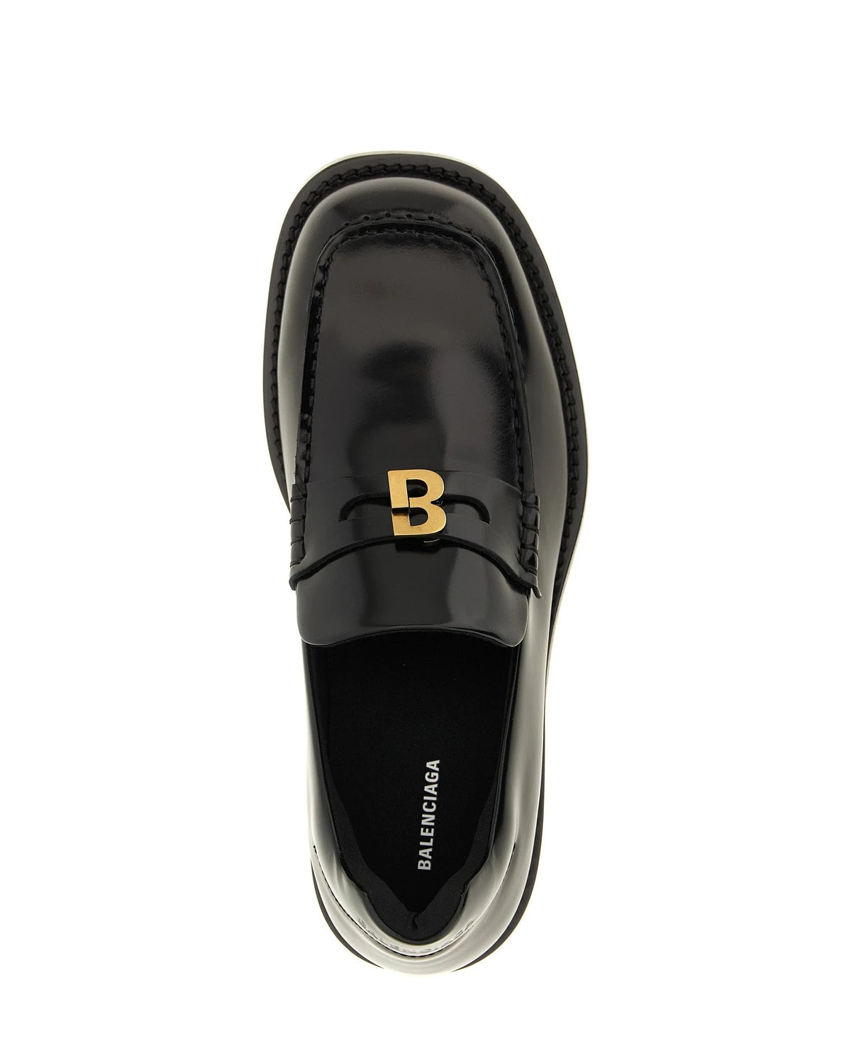 Balenciaga Loafers in black, Calfskin Leather — view 4