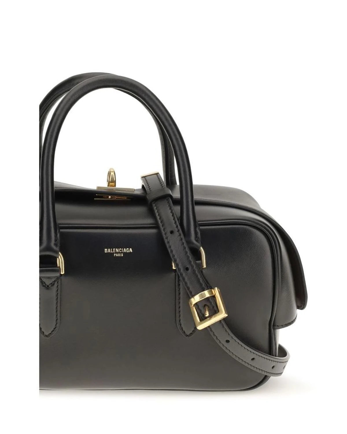 Balenciaga Satchel Bag in black, Lamb — view 4